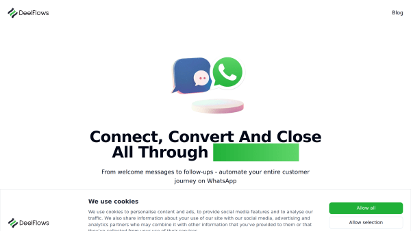 DeelFlows's website screenshot