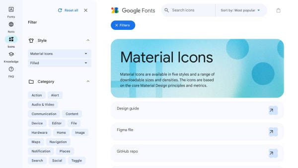 Material Design's website screenshot