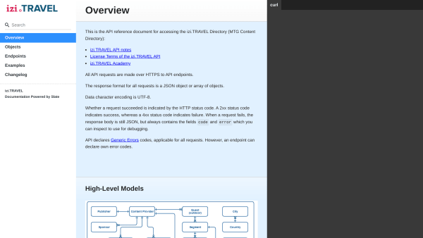 Izi's website screenshot