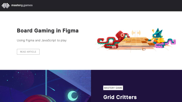Mastery Games's website screenshot