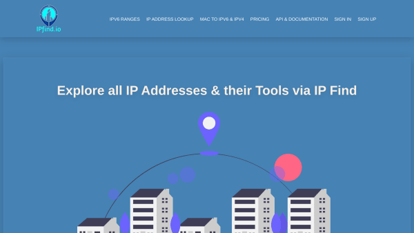 ipfind.io's website screenshot