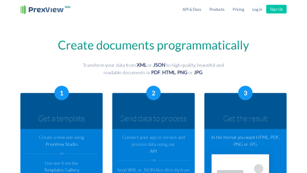 PrexView's website screenshot