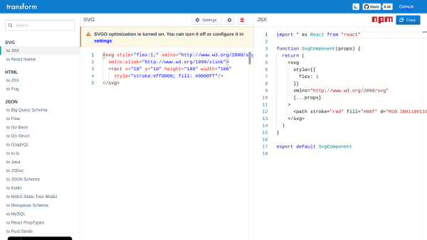 Transform Tools's website screenshot