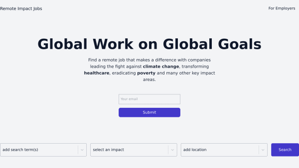 Remote Impact's website screenshot