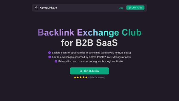 KarmaLinks's website screenshot