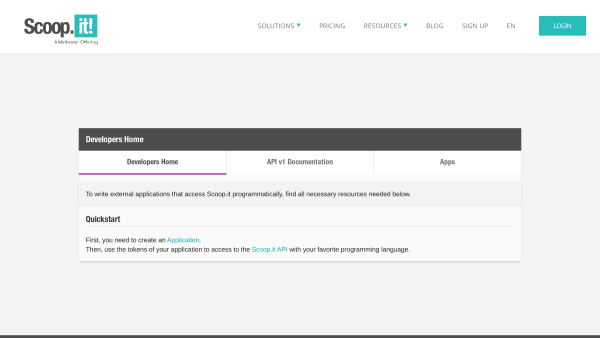 Scoop.it's website screenshot