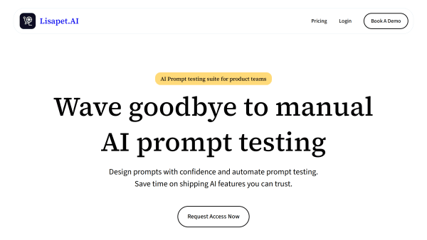 Lisapet.ai's website screenshot