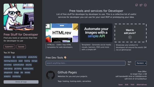Freestuff's website screenshot