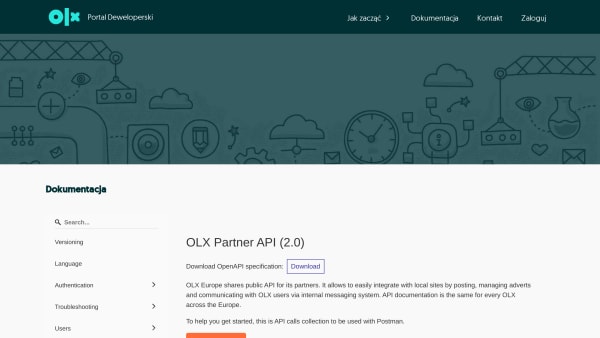 OLX Poland's website screenshot