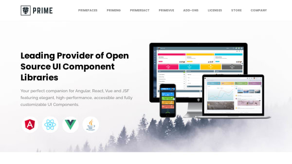 Prime's website screenshot
