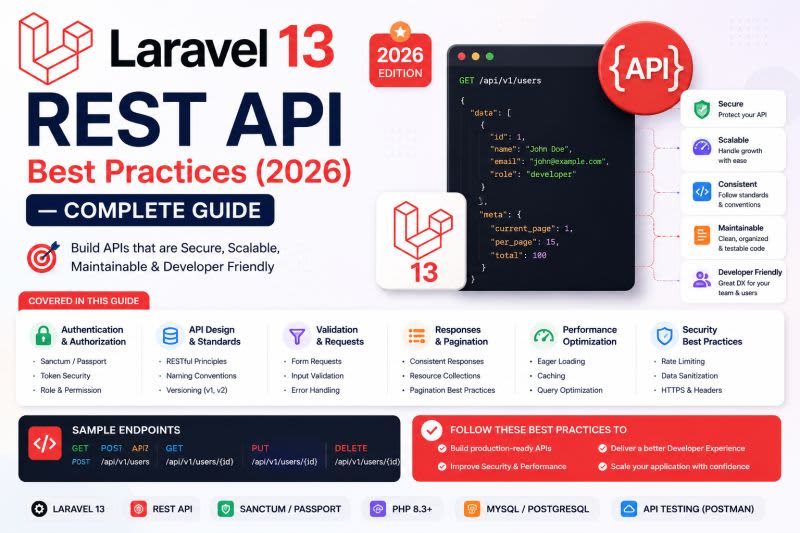 Laravel 13 REST API Best Practices (2026) — Complete Guide