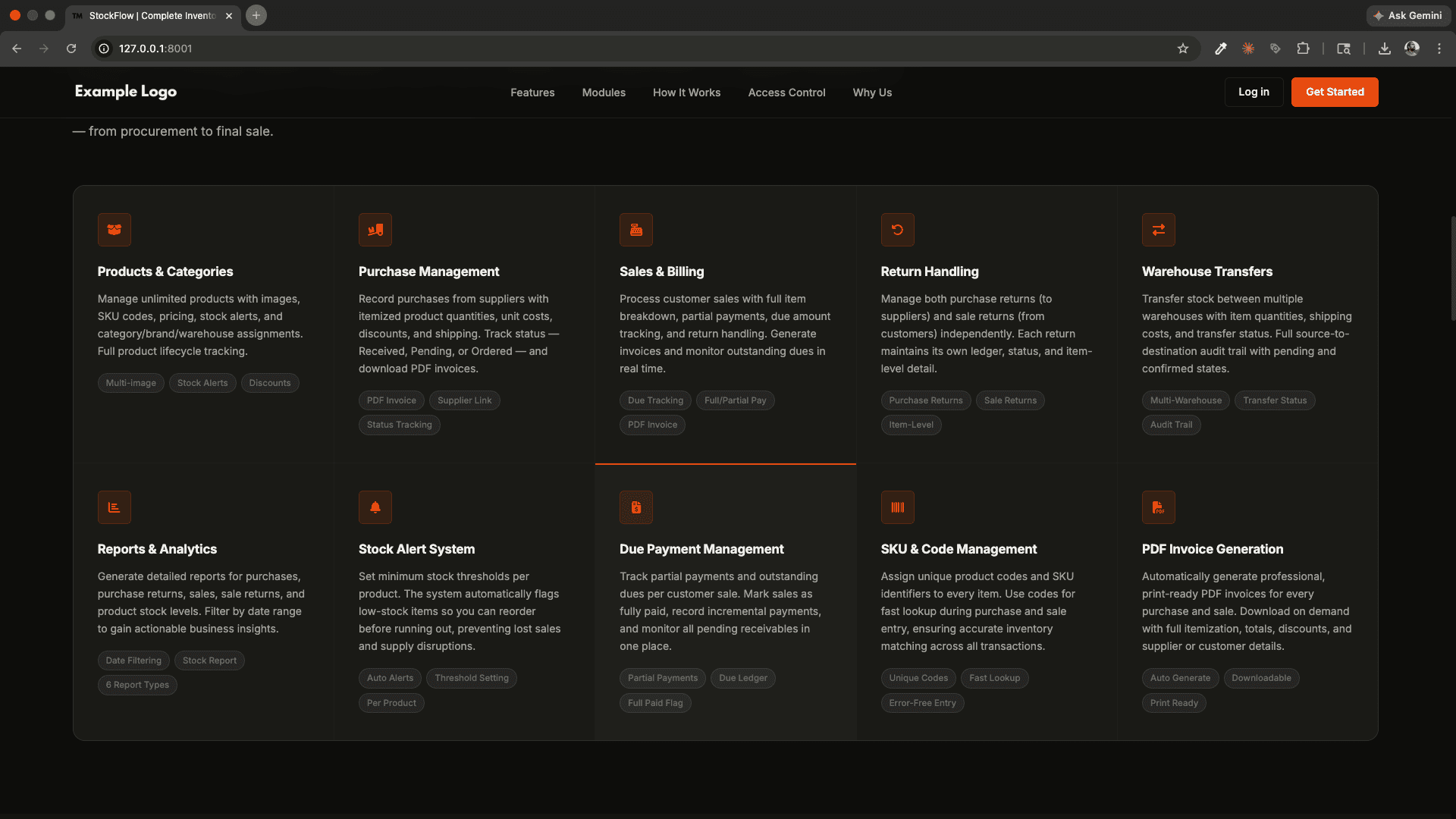 StockFlow - Complete Inventory Management System screenshot 2