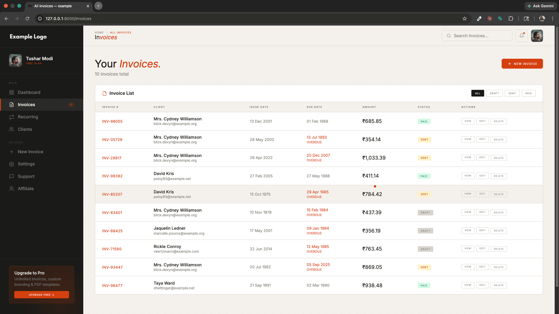 InvoiceFlow — SaaS Invoice Management Platform screenshot 16