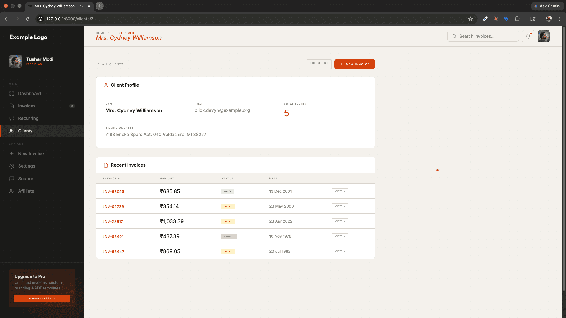InvoiceFlow — SaaS Invoice Management Platform screenshot 19