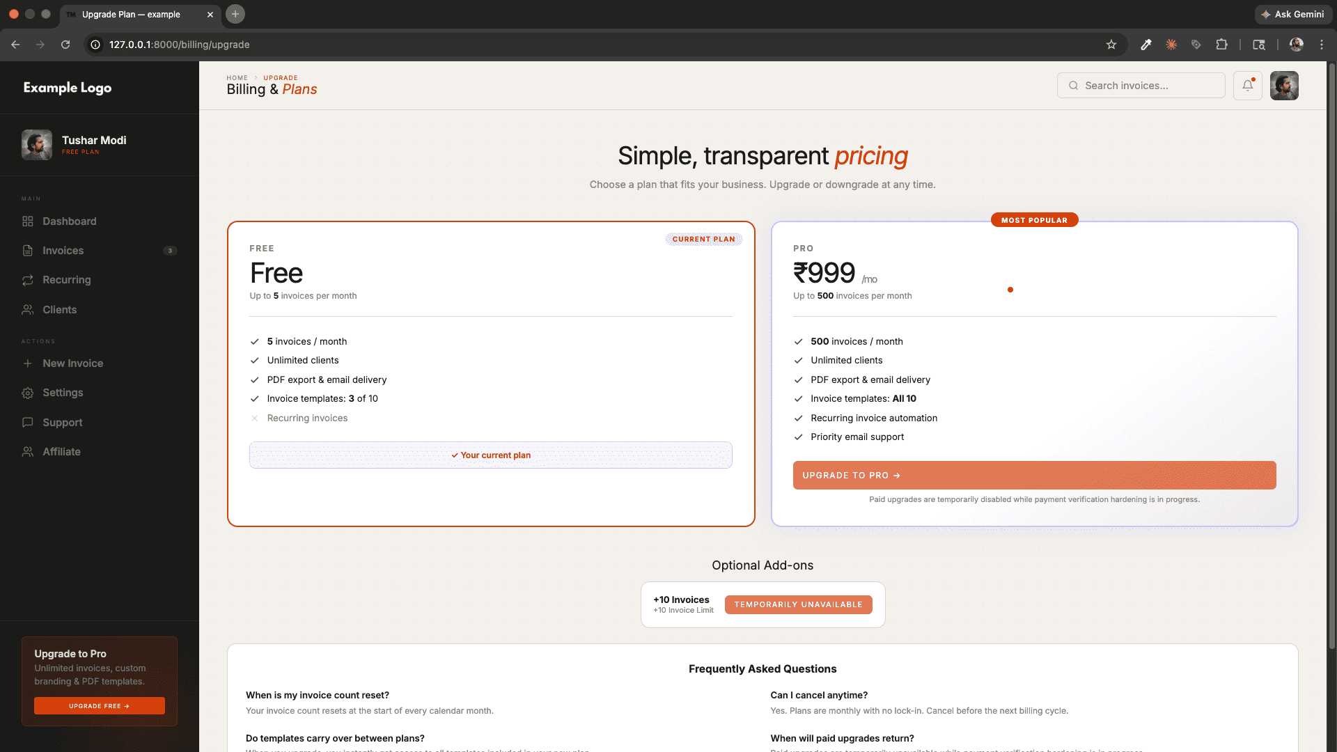 InvoiceFlow — SaaS Invoice Management Platform screenshot 22