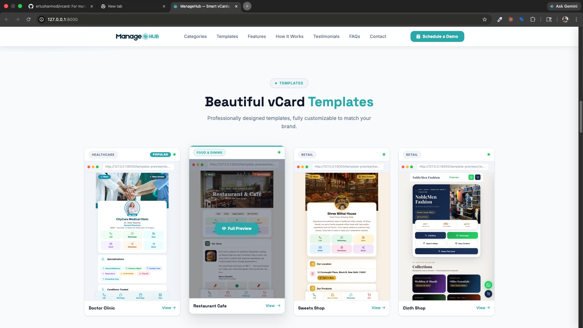 ManageHub — Smart Digital vCard Platform screenshot 2