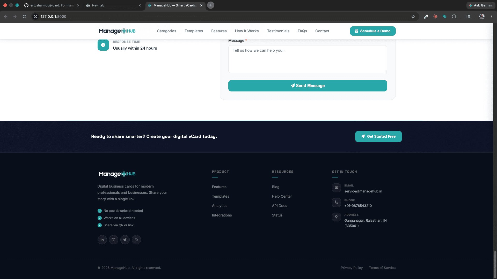 ManageHub — Smart Digital vCard Platform screenshot 3