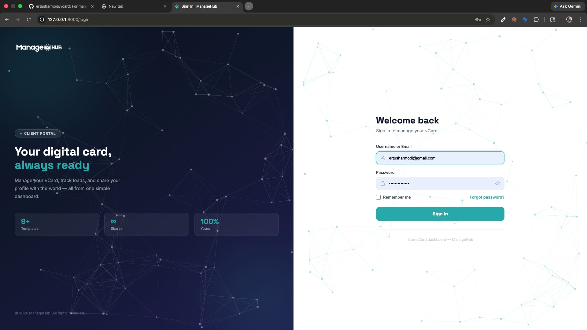 ManageHub — Smart Digital vCard Platform screenshot 5
