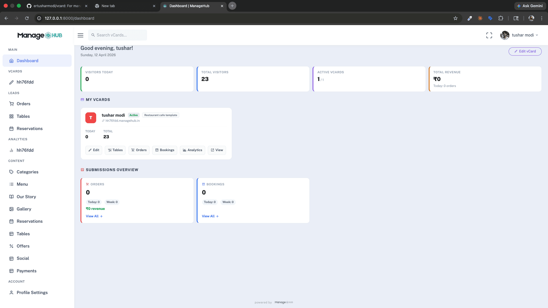 ManageHub — Smart Digital vCard Platform screenshot 6