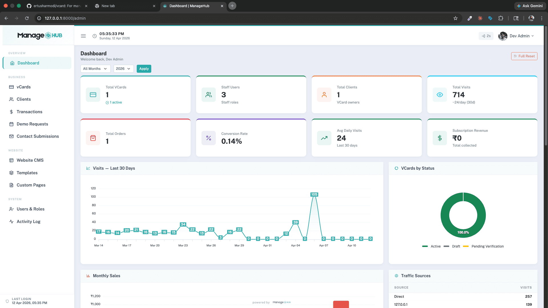 ManageHub — Smart Digital vCard Platform screenshot 10