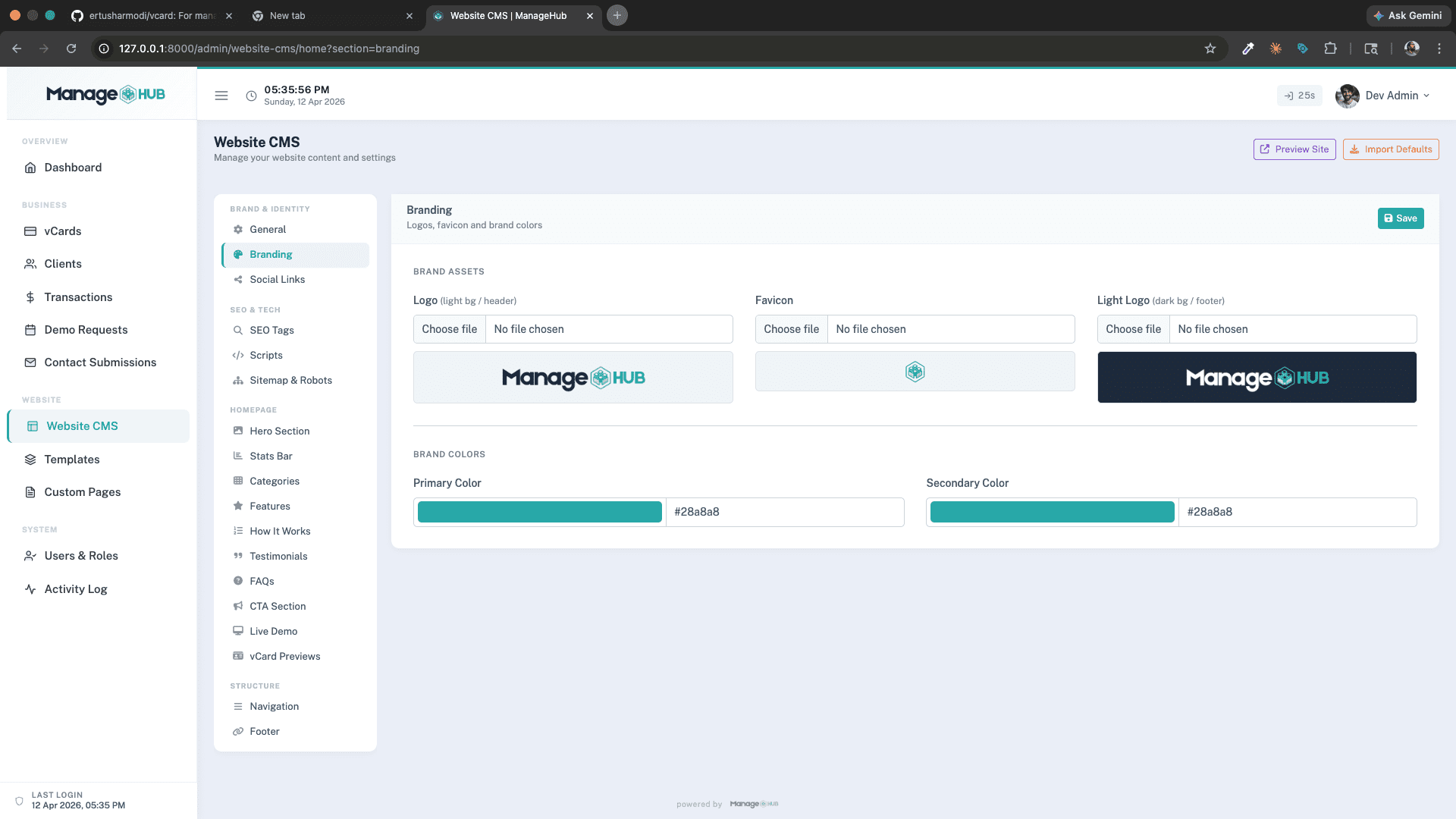 ManageHub — Smart Digital vCard Platform screenshot 15