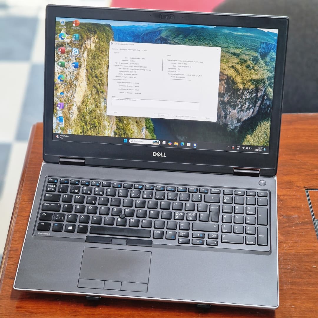 ⭐️ Station de travail mobile DELL Precision (7730) | Core i9 de 8th Gén(12CPUs)| 64GB RAM | 1TB SSD | NVIDIA Quadro 16GB DÉDIÉ GDDR5| Écran 4k  4