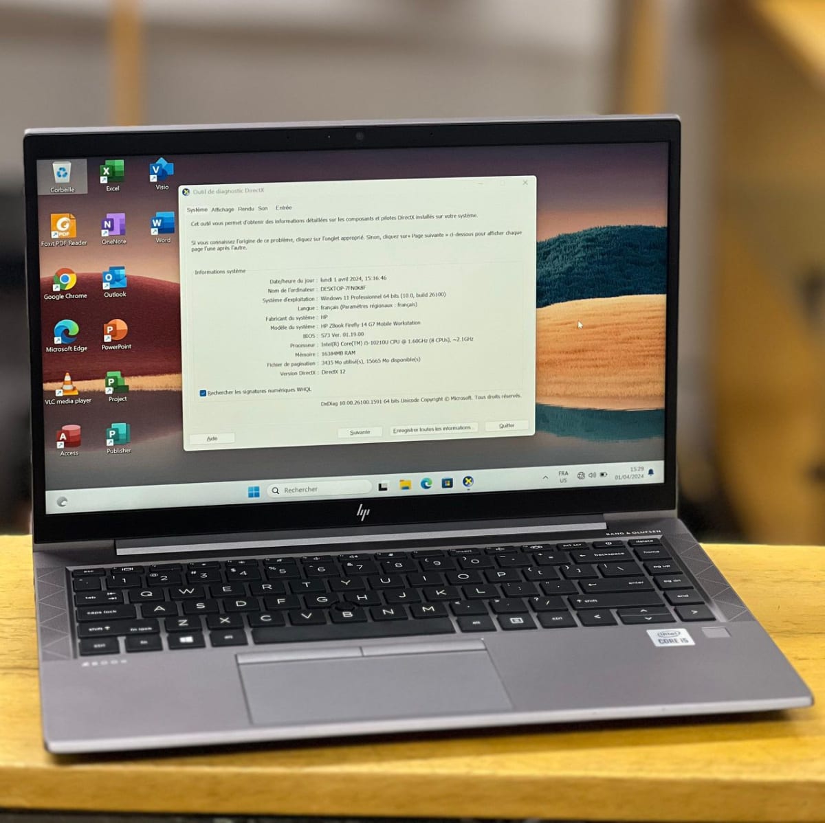 ⭐ Ordinateur Portable HP ZBook firefly 14 G7 | 04GB DÉDIÉ NVIDIA | 256GBSSD | 16GB RAM ✨ 3