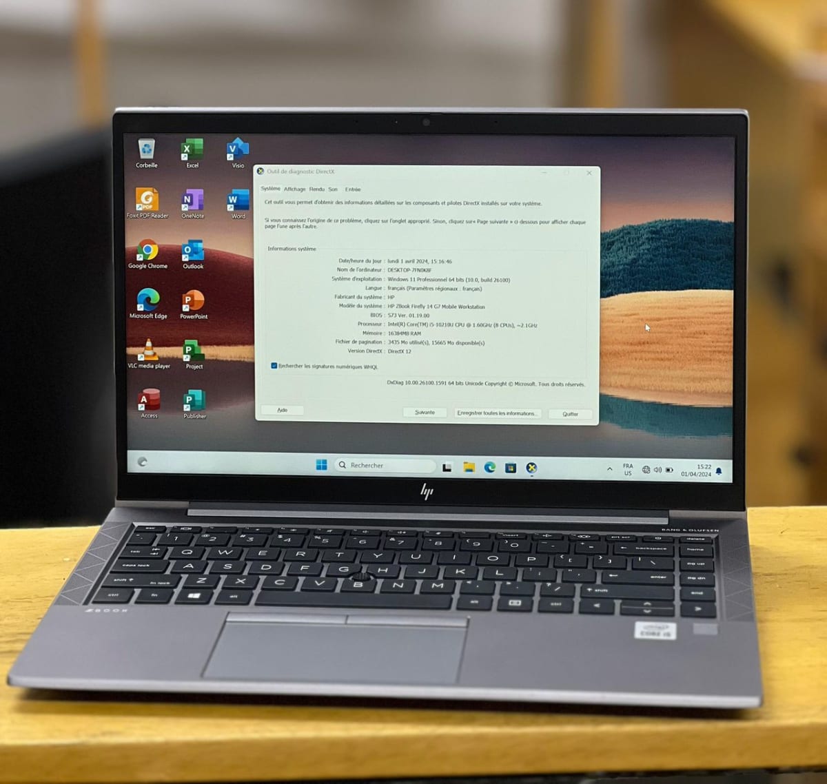 ⭐ Ordinateur Portable HP ZBook firefly 14 G7 | 04GB DÉDIÉ NVIDIA | 256GBSSD | 16GB RAM ✨ 4