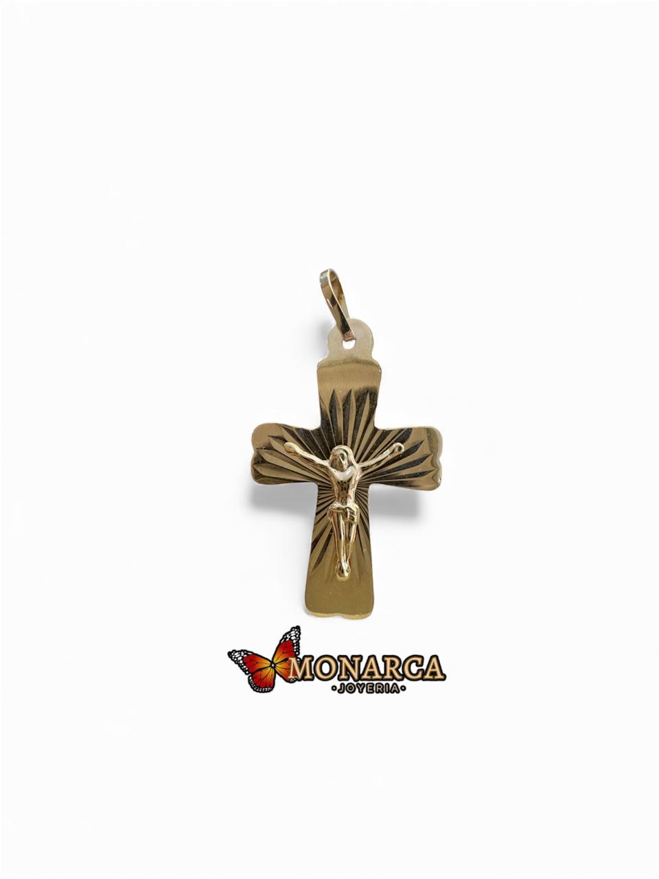 DIJE ORO18K/CRUZ CON CRISTO