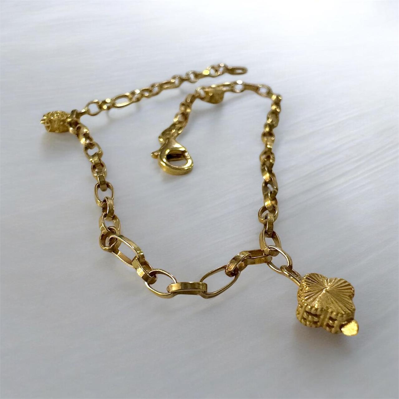 TOBILLERA ORO ITALIANO 750/ESLAVONADA