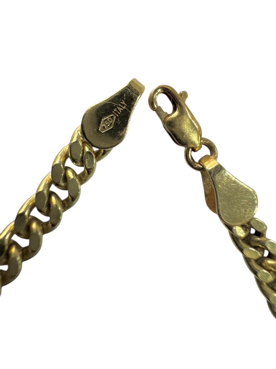 PULSERA ORO ITALIANO 750/CUBANO