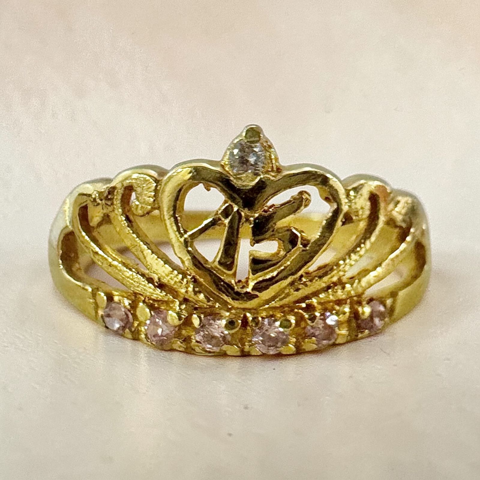 ANILLO ORO18K/CORONA