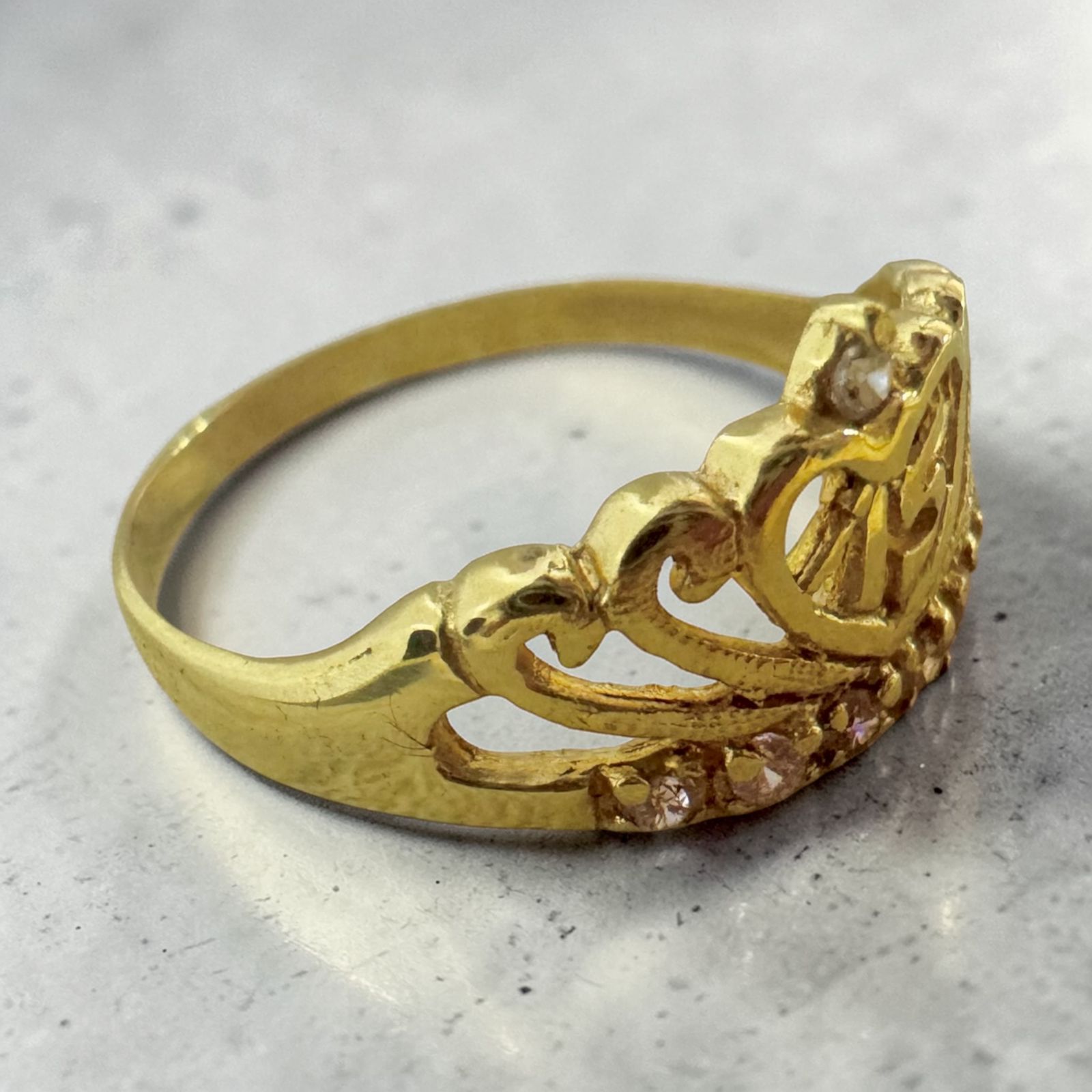 ANILLO ORO18K/CORONA