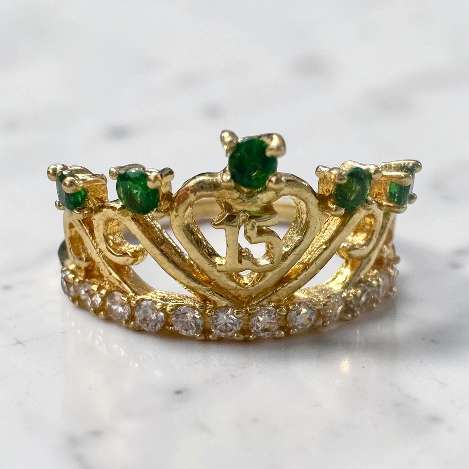 ANILLO ORO18K/CORONA