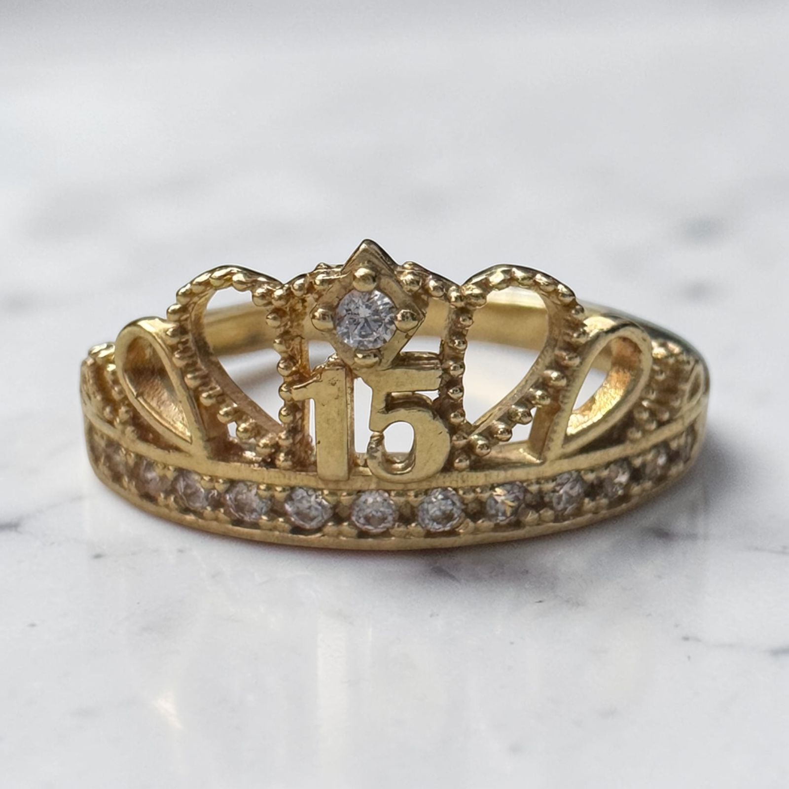 ANILLO ORO18K/CORONA