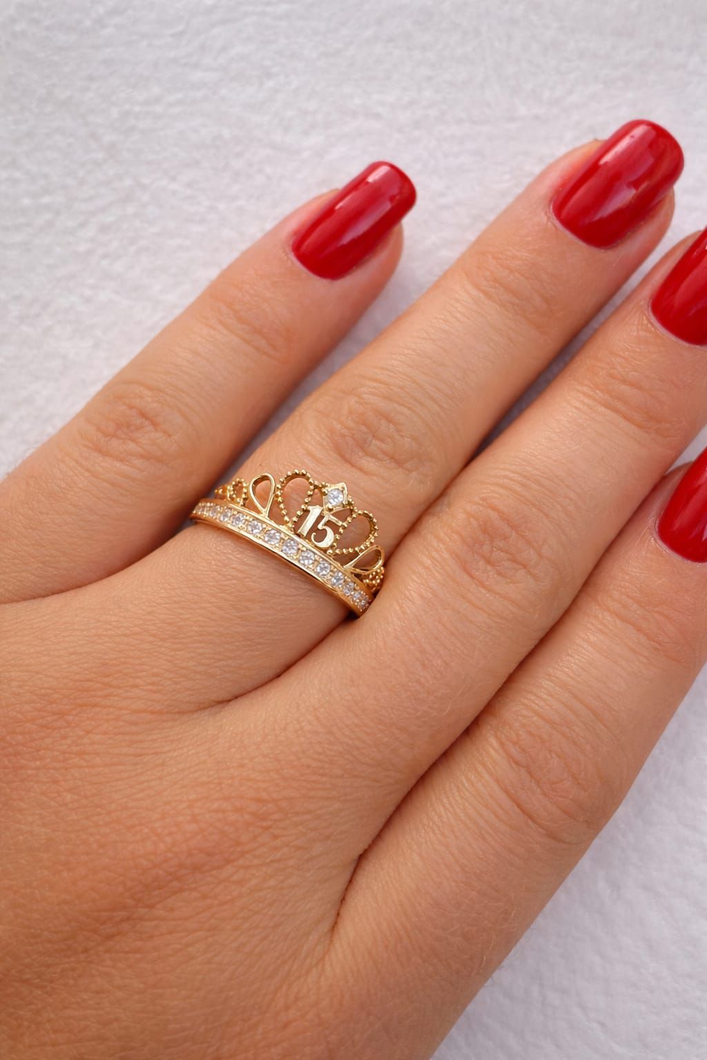 ANILLO ORO18K/CORONA
