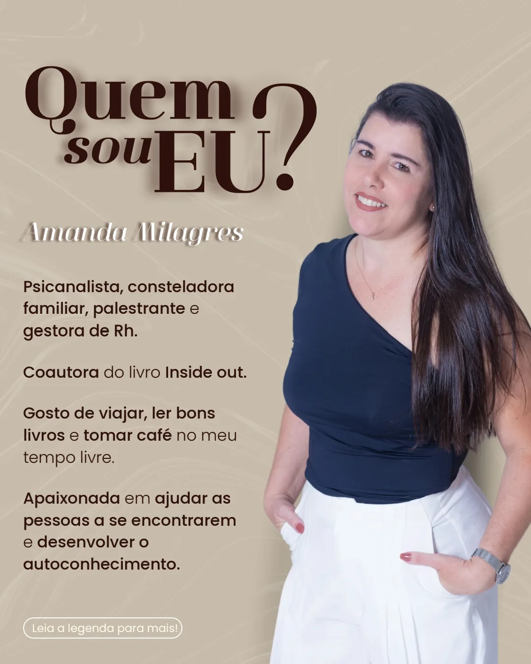 💌 Como psicanalista tenho como objetivo levar a terapia aos
