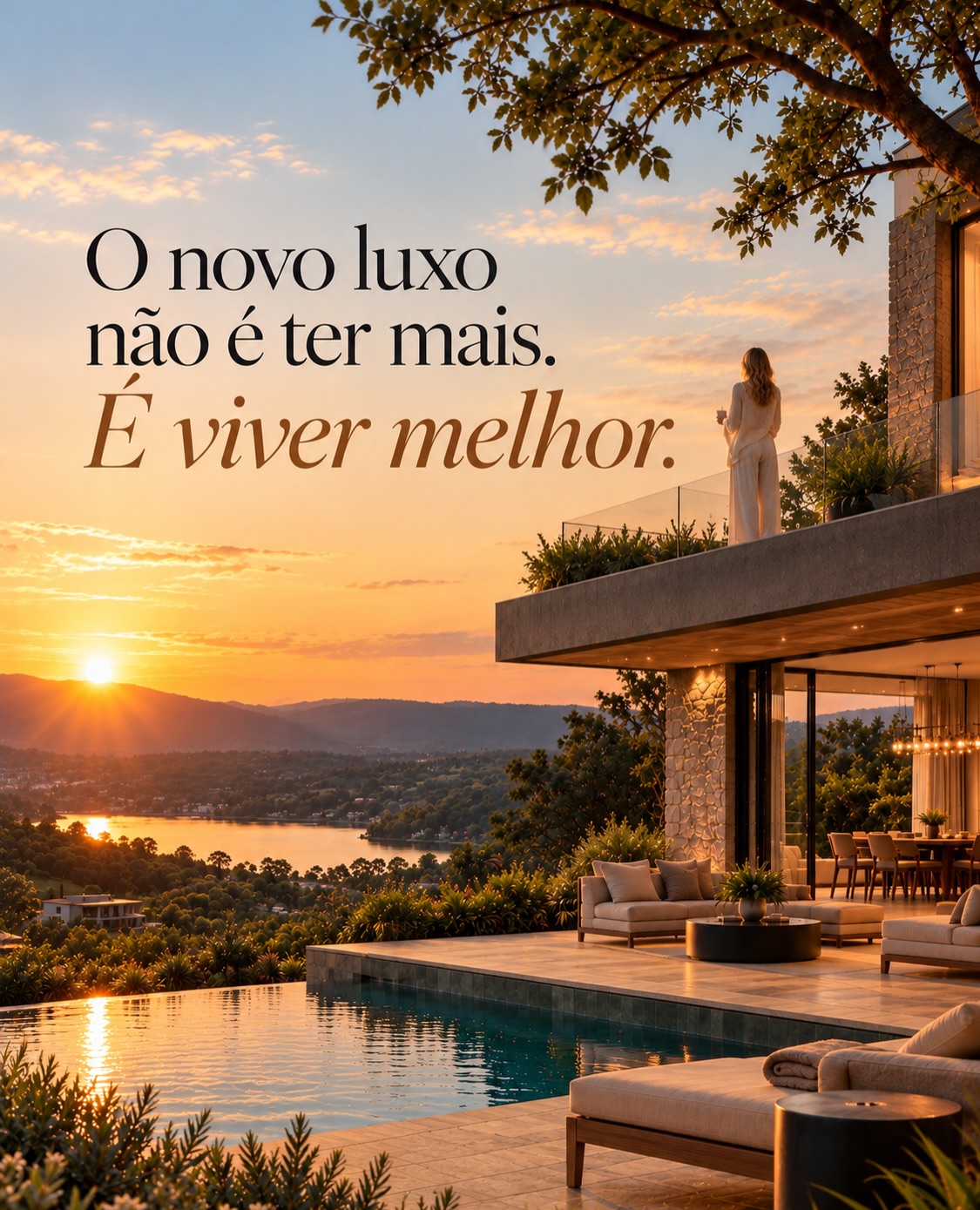 Luxo, ganhou um novo significado.

Está no tempo que temos p