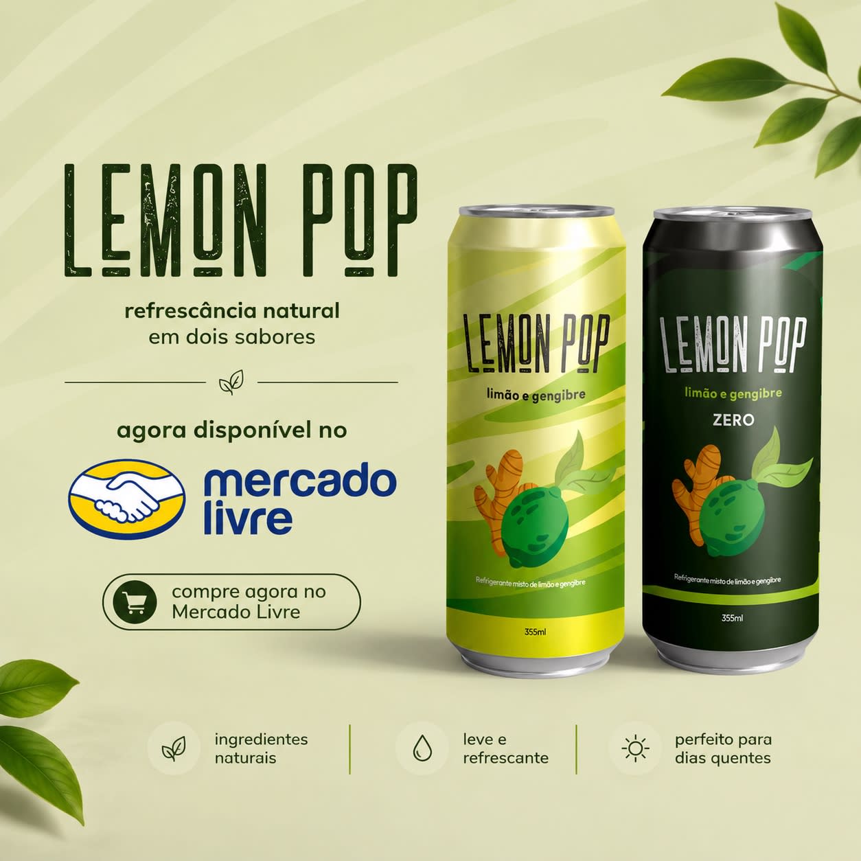 Experimentou Lemon Pop e bateu aquela vontade de tomar de novo, né?
A gente te entende 😁

Pros viciados de plantão, a boa notícia: você encontra Lemon Pop no Mercado Livre! 🤝

Peça seu pack e receba rapidinho e com FRETE GRÁTIS!