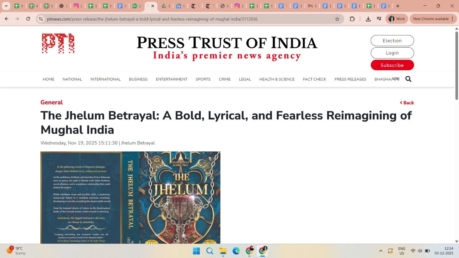 The Jhelum Betrayal - PTI News