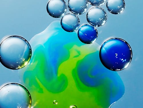 Bubbles water