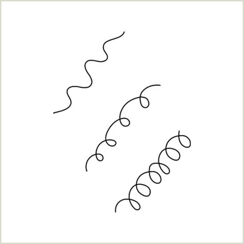 illustration of fine hair strands