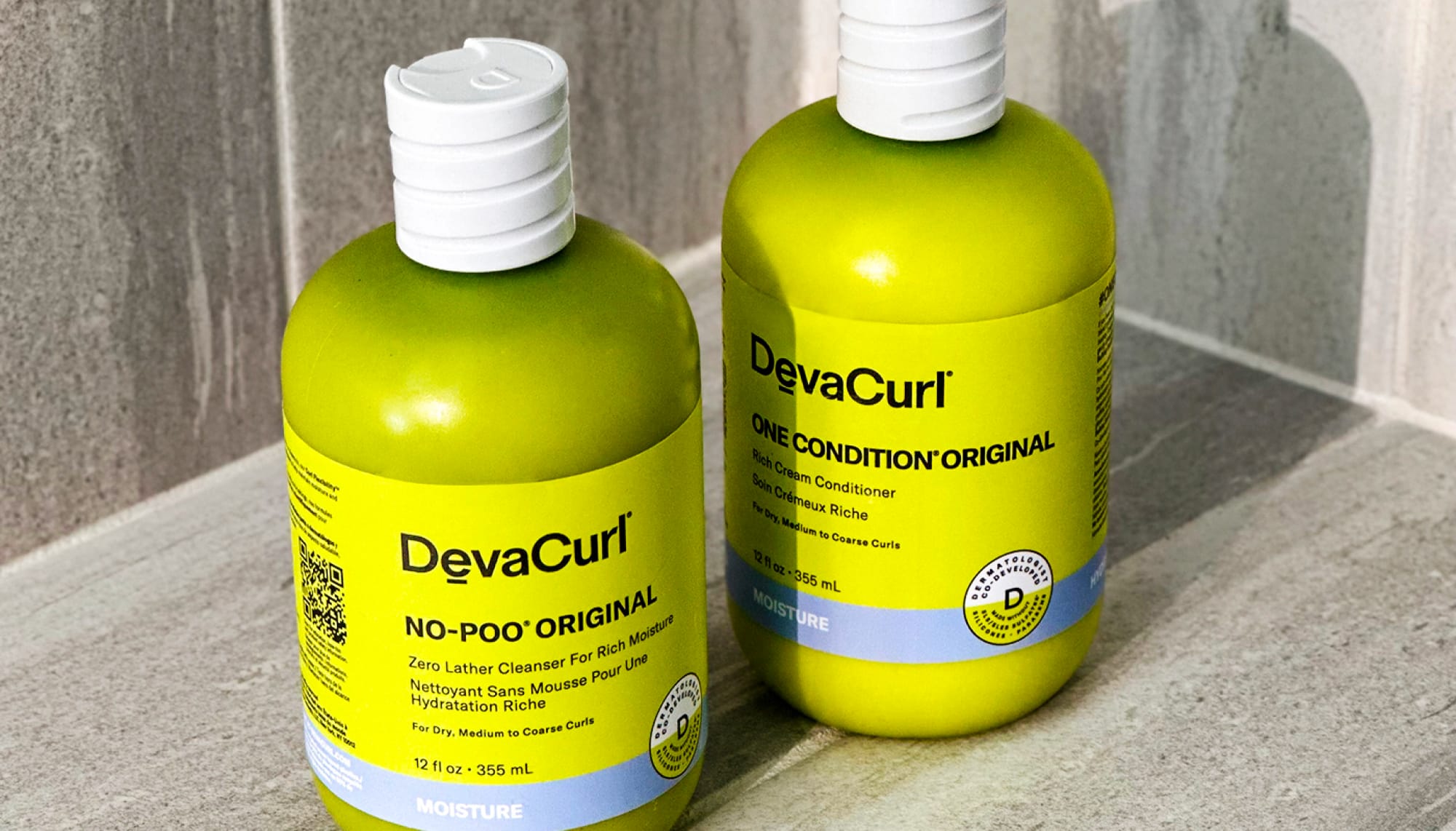 DevaCurl No-Poo and One Condition Original bottles