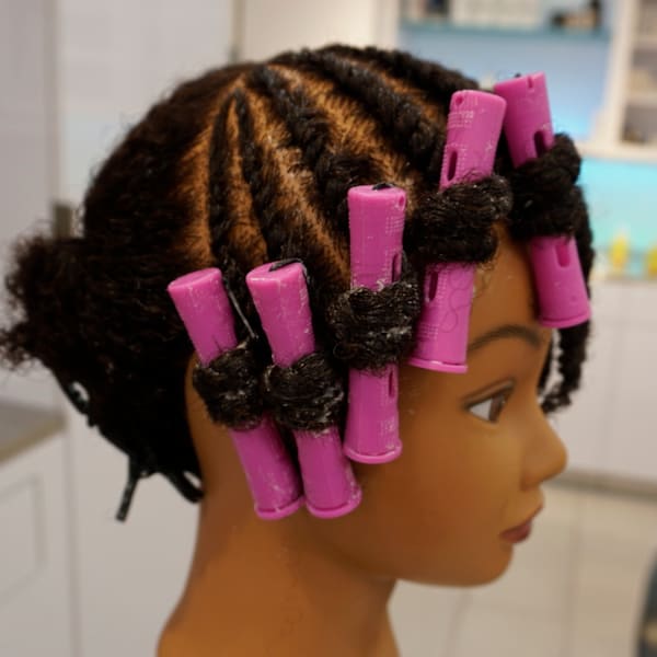 mannequin head with rollers