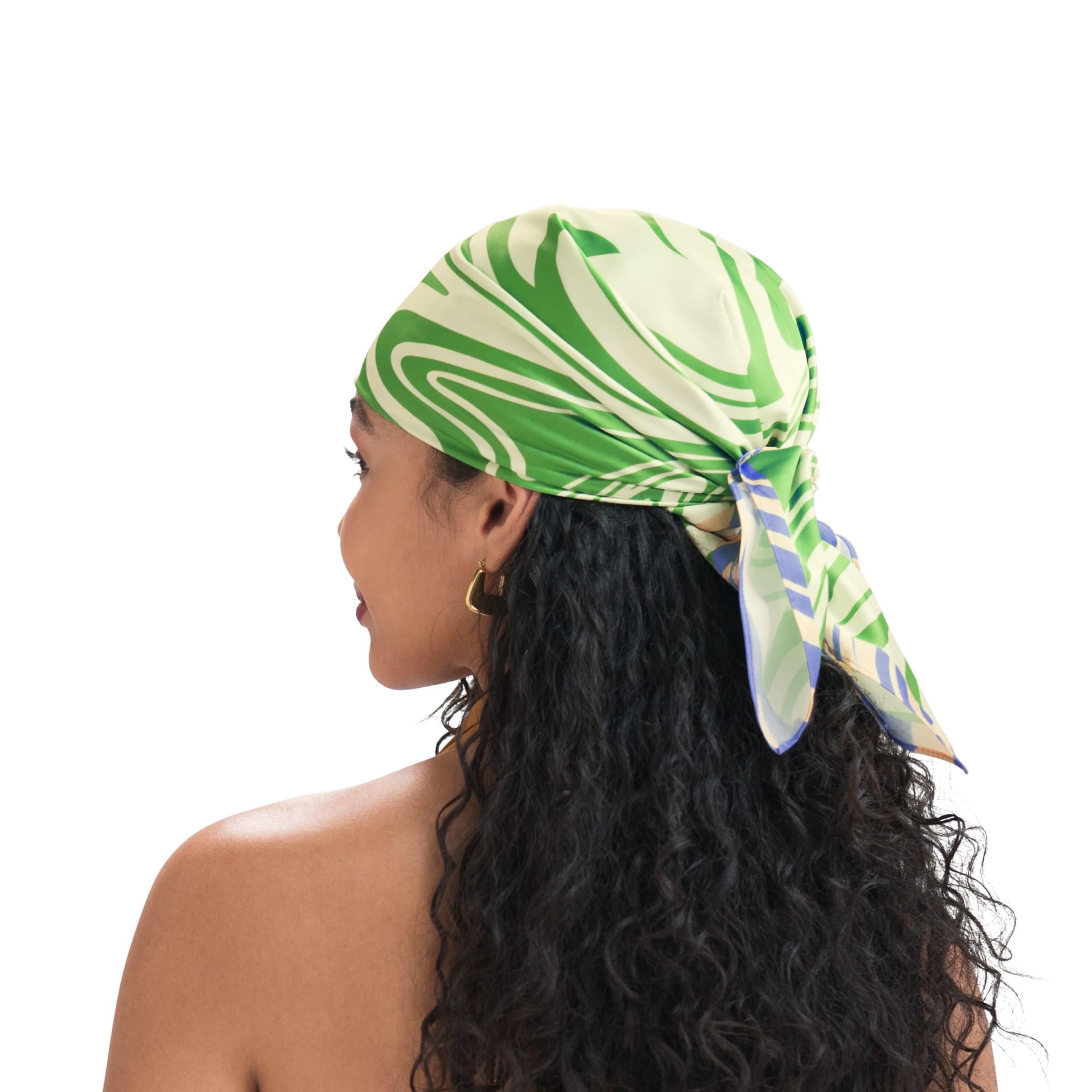 woman wearing head wrap