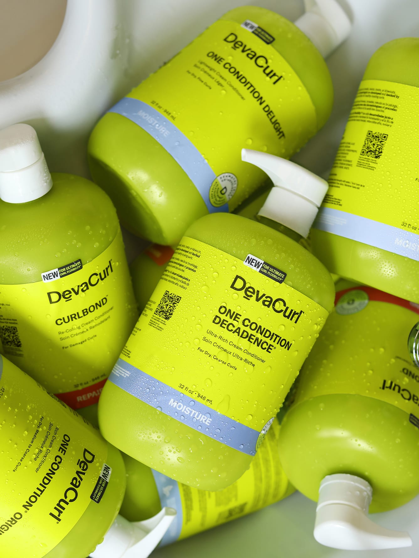 devacurl products piled up