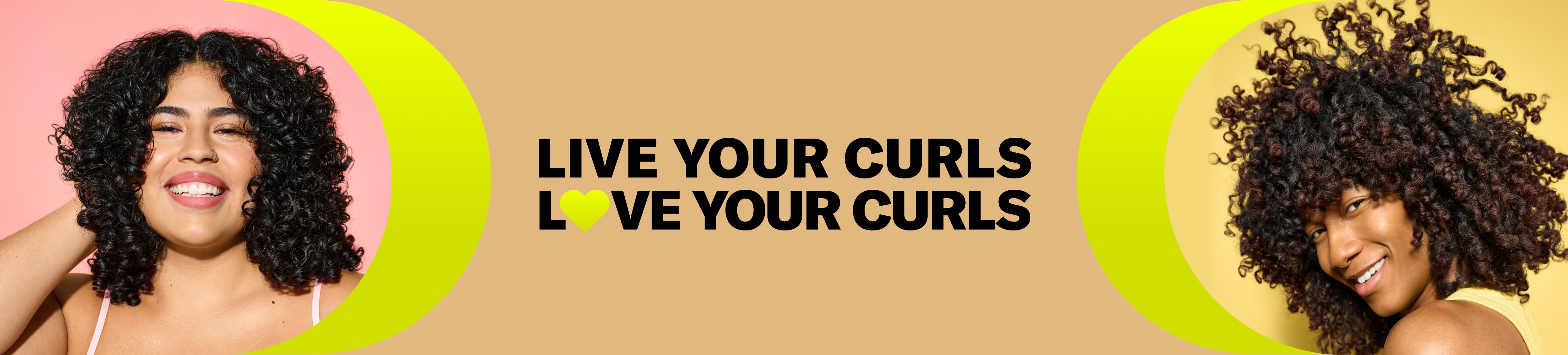 Image of people who have curly hair smiling and laughing
