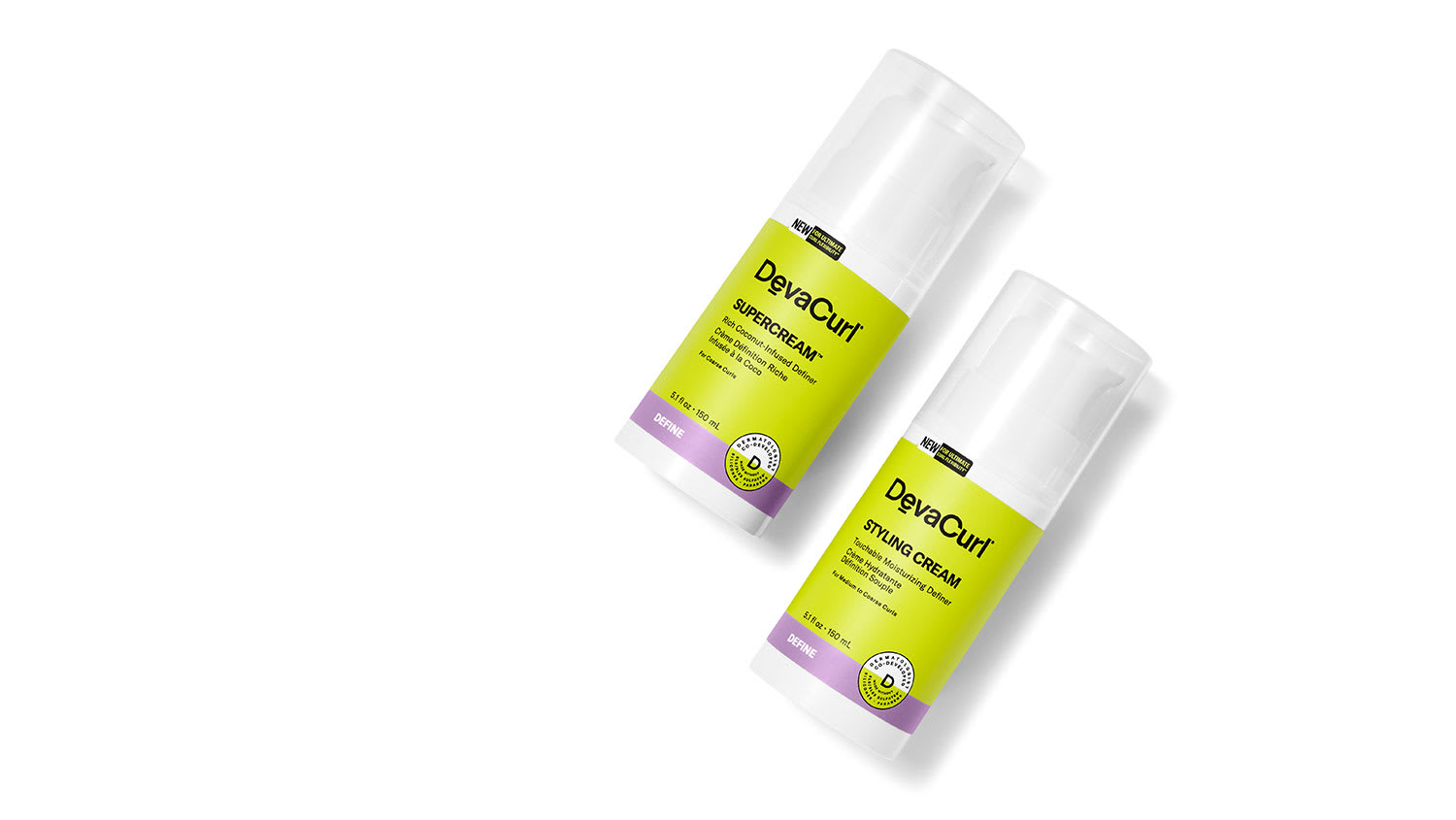 DevaCurl cream styler bottles