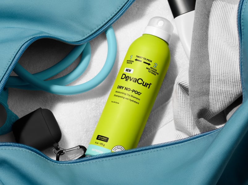 Dry No-Poo can in gym bag