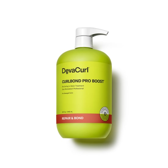 DevaCurl Pro hair strengthening product: CurlBond Pro Boost™ bottle